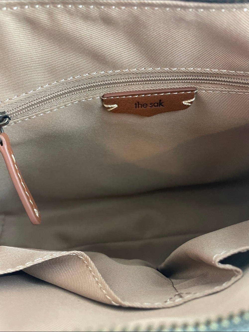 NWT the sak Gray Leather Shoulder Bag - Picture 8 of 12